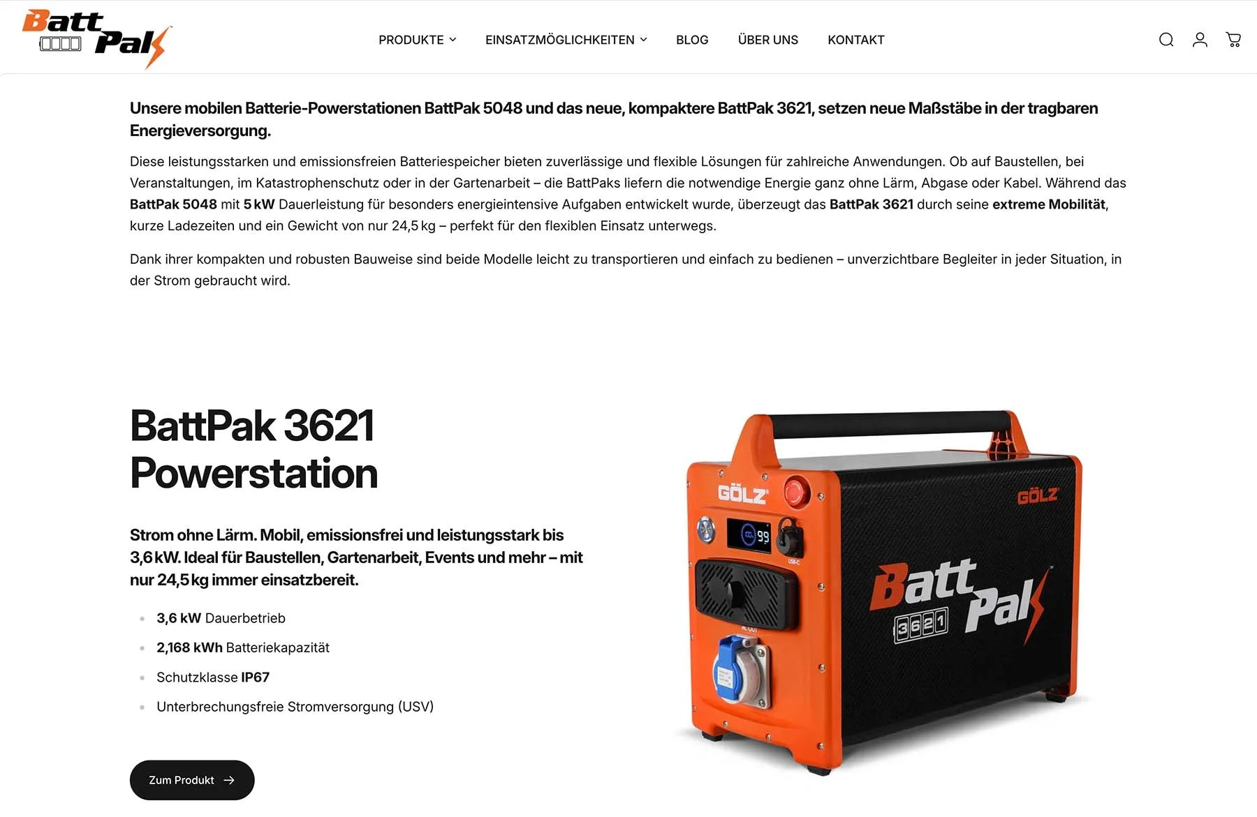 Battpak – Mobile Powerstationen