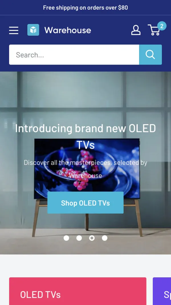 Warehouse Theme Screenshot